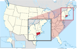 Connecticut state map