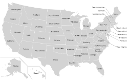 National US map